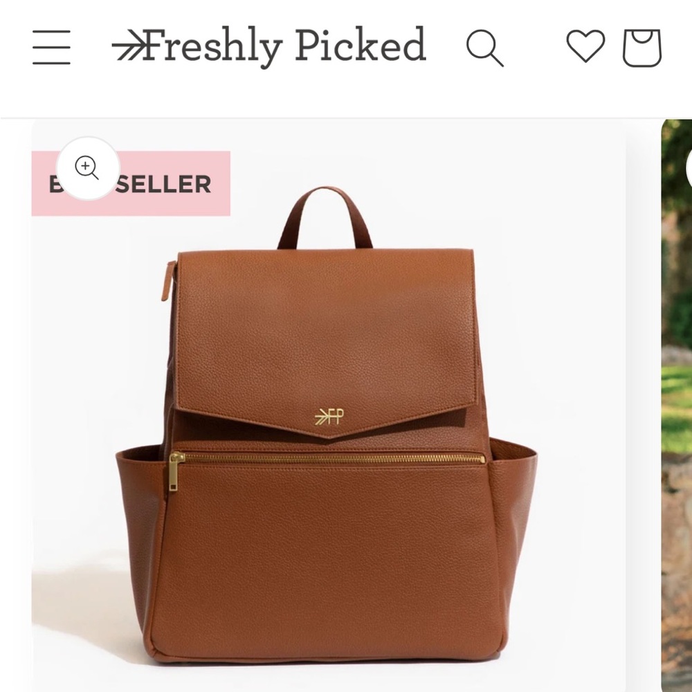Brown Leather Backpack